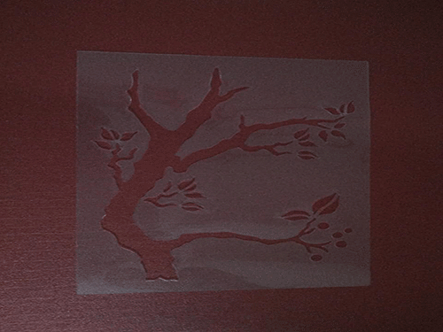 塑膠透明膠片激光雕花