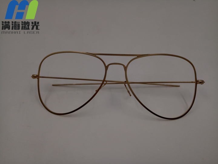 合金眼鏡架激光打標
