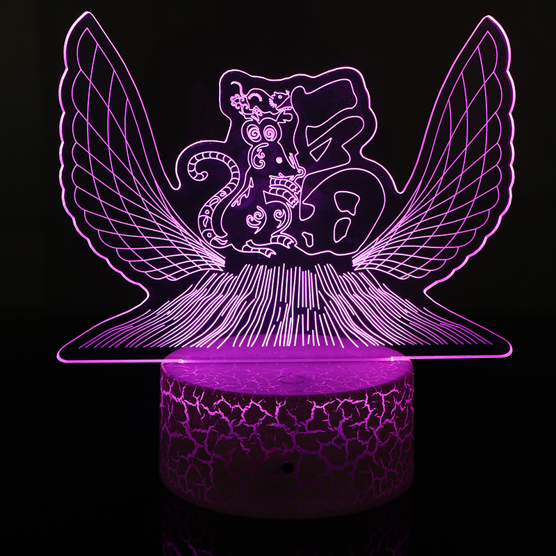 3d七彩創(chuàng)意小夜燈亞克力立體小夜燈源頭廠家定制