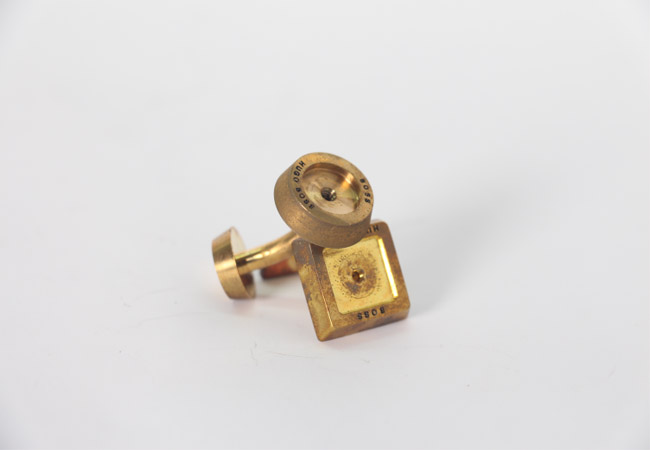 純銅袖口鈕激光刻字