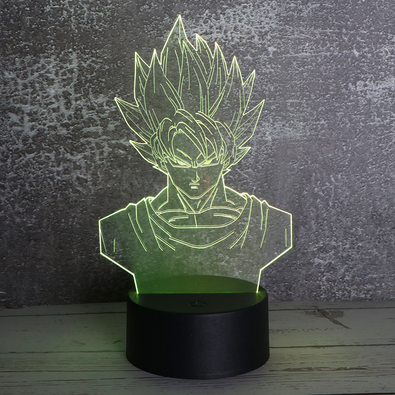 立體3d動(dòng)漫小夜燈創(chuàng)意led七龍珠動(dòng)漫小夜燈廠家定制