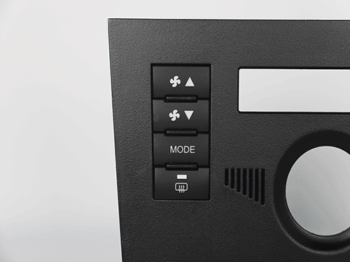 黑色汽車按鍵激光打標