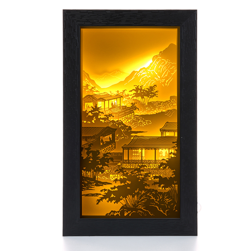 3d立體手工紙雕燈家居創(chuàng)意小夜燈廠(chǎng)家定制