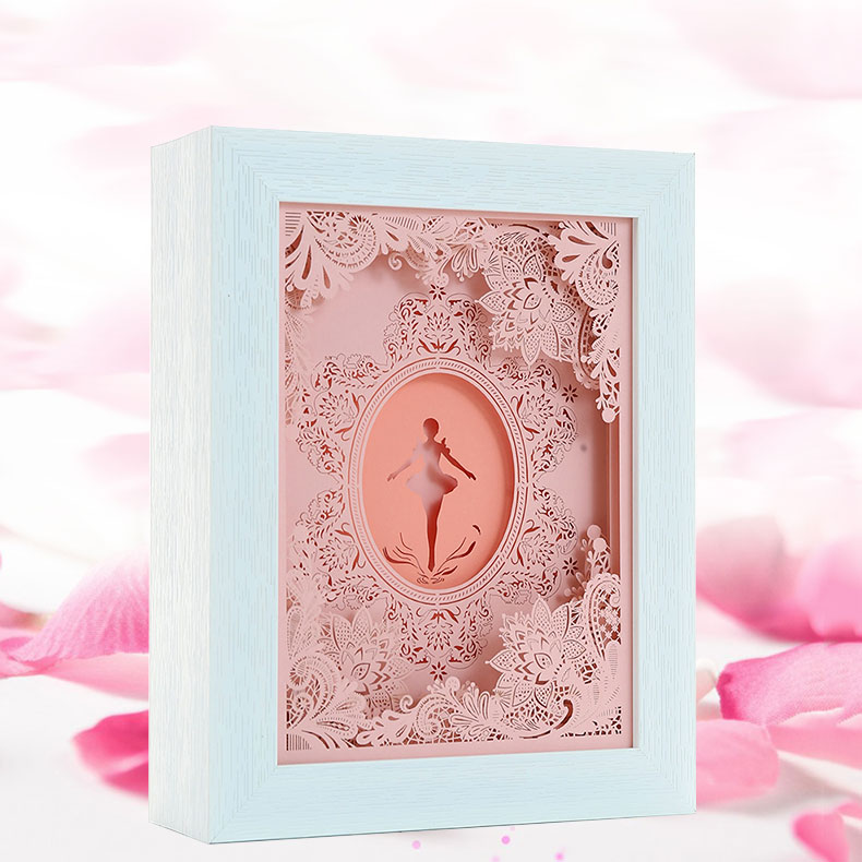 3d創(chuàng)意紙雕燈芭蕾少女紙雕燈定制廠(chǎng)家