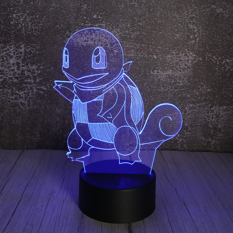 3d卡通小夜燈創(chuàng)意亞克力卡通小夜燈忍者神龜定制