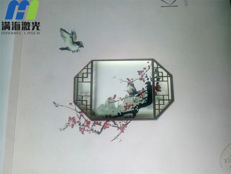 京基地產畫冊紙封面激光鐳雕加工