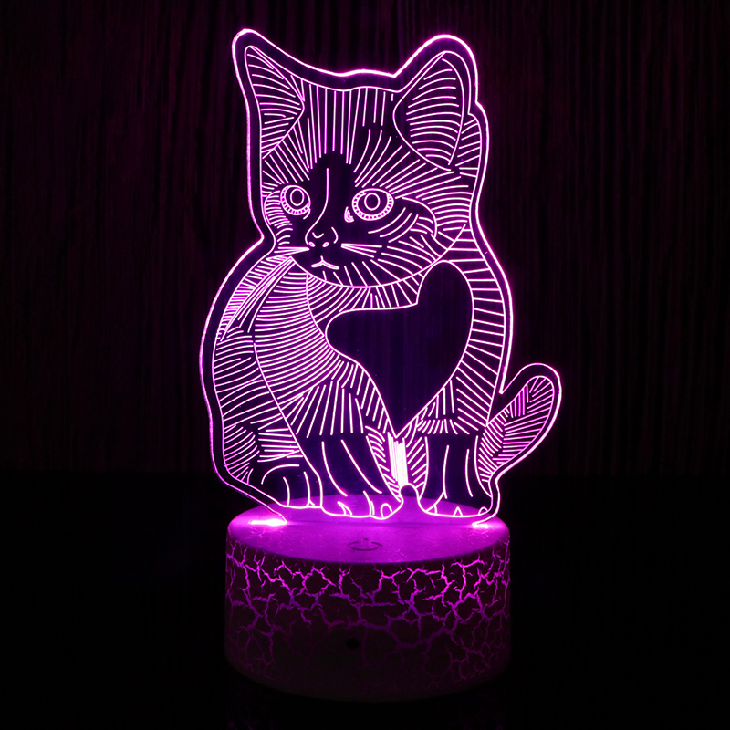 3d卡通小夜燈人物形象小夜燈立體led亞克力小夜燈廠家定制